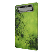 Mini Porte-bloc Lime Green Grunge with Black Accents (Angle2)