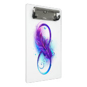 Mini Porte-bloc L'infini avec plume violette (Incliné)
