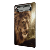 Mini Porte-bloc Lion contre le ciel orageux (Angle2)