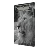 Mini Porte-bloc Lion noir et blanc - Animal sauvage (Angle2)