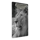 Mini Porte-bloc Lion noir et blanc - Animal sauvage (Incliné)