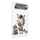 Mini Porte-bloc Livres de lecture Zèbre. (Incliné)