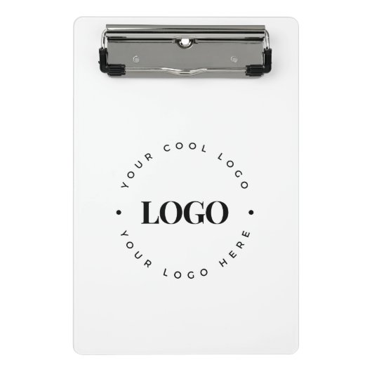 Mini Porte-bloc Logo d'affaires circulaire personnalisé minimalist (Devant)