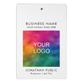 Mini Porte-bloc Logo d'entreprise personnalisé (Dos)