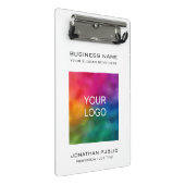 Mini Porte-bloc Logo d'entreprise personnalisé Ajouter un texte (Incliné)