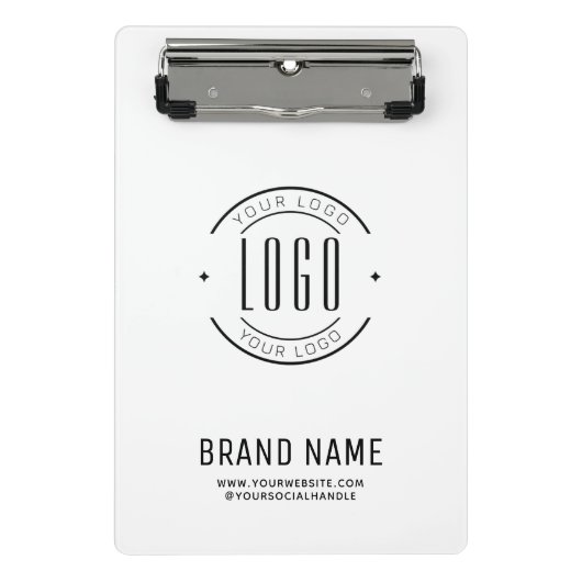Mini Porte-bloc Logo d'entreprise personnalisée moderne marque com (Devant)