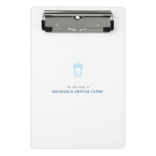 Mini Porte-bloc Logo simple bleu pour cabinet dentaire