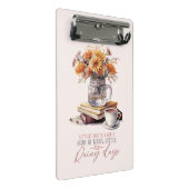 Mini Porte-bloc Lost - Livres, café et pluie Rustic (Incliné)