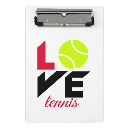 Mini Porte-bloc Love tennis (Devant)