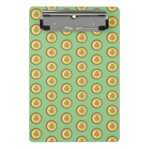 Mini Porte-bloc Lucky Irish Shamrock Gold Coin