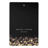 Mini Porte-bloc Lumières dorées personnalisées (Dos)