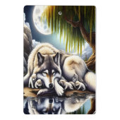 Mini Porte-bloc Lune Sérénité Un Loup Slumpteur (Dos)