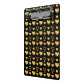 Mini Porte-bloc Luxury  Black Gold Foil Hearts  (Angle2)