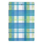 Mini Porte-bloc Madras Plaid Green et Blue (Dos)