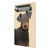 Mini Porte-bloc Manchester Terrier Peinture Art animal original (Angle2)