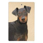 Mini Porte-bloc Manchester Terrier Peinture Art animal original (Dos)