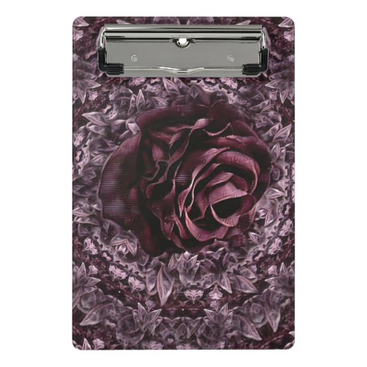 Mini Porte-bloc Mandala de rose  (Devant)