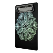 Mini Porte-bloc Mandala Exotic Tribal Green Gradient (Angle2)