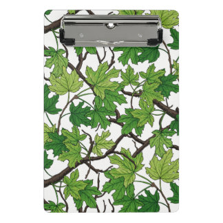 Mini Porte-bloc Maple leaves on black