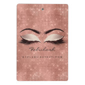 Mini Porte-bloc Maquillage Artist Studio Lashes Extension Spark Ro (Dos)