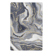 Mini Porte-bloc Marbled Gray, White and Gold (Dos)