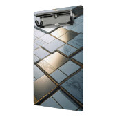 Mini Porte-bloc Marbre Or Carreaux Luxe Géométrie (Angle2)