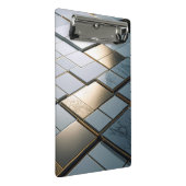 Mini Porte-bloc Marbre Or Carreaux Luxe Géométrie (Incliné)