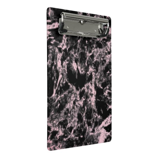 Mini Porte-bloc Marbre rose et noir (Incliné)