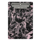 Mini Porte-bloc Marbre rose et noir (Devant)