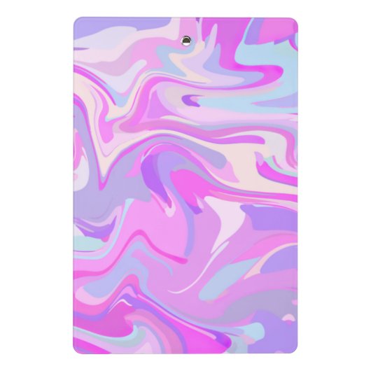 Mini Porte-bloc Marbré rose violet Turquoise (Dos)