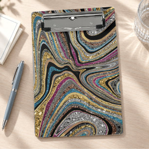 Mini Porte-bloc Marbre scintillant glamour artistique girly