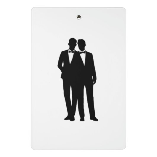 Mini Porte-bloc Mariage de mari et mari (Dos)