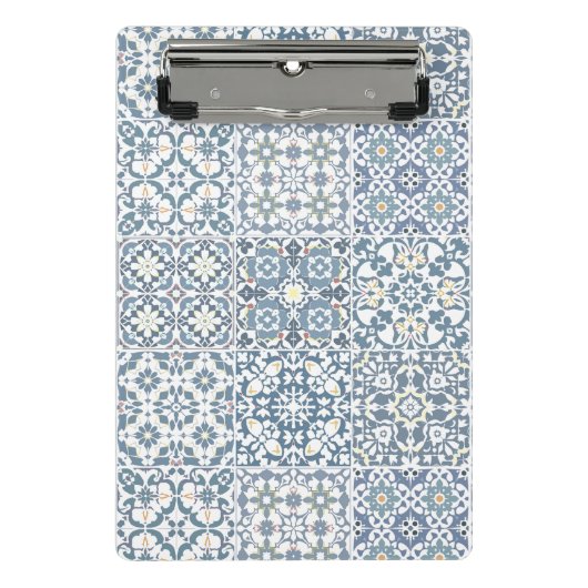 Mini Porte-bloc Mediterranean Tiles, Moroccan, Majolica, Azulejo (Devant)