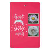 Mini Porte-bloc Meilleure soeur Modèle photo (Dos)