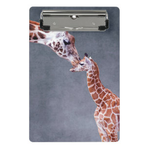 Mini Porte-bloc Mère des images de Getty et girafe de bébé