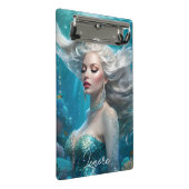 Mini Porte-bloc Mermaid cheveux en argent Turquoise Océan (Incliné)