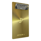 Mini Porte-bloc Métallurgique Modèle monogramme élégant (Incliné)