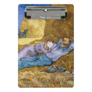Mini Porte-bloc Midi de Vincent van Gogh  , la sièste, après