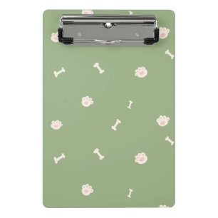 Mini Porte-bloc Mignon motif d'empreintes de pattes de chien et d'