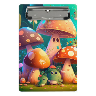 Mini Porte-bloc Mignons petits champignons verts adorables