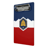Mini Porte-bloc Mini-bloc-notes avec le nouveau drapeau de l'Utah, (Angle2)