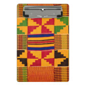 Mini Porte-bloc Mini-Clip d'impression africaine (Devant)