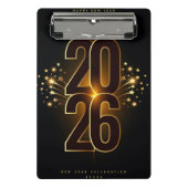 Mini Porte-bloc Mini Clipboard-Happy New Year 2026  (Devant)