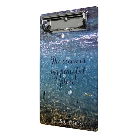 Mini Porte-bloc Mini-Clipboard Océan Personnalisé (Angle2)