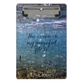 Mini Porte-bloc Mini-Clipboard Océan Personnalisé (Devant)
