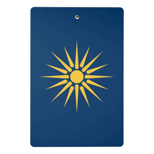 Mini Porte-bloc Mini clipboard with flag of Macedonia, Greece (Dos)