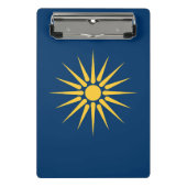 Mini Porte-bloc Mini clipboard with flag of Macedonia, Greece (Devant)