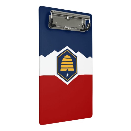 Mini Porte-bloc Mini clipboard with new flag of Utah, USA (Incliné)