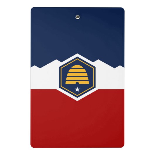 Mini Porte-bloc Mini clipboard with new flag of Utah, USA (Dos)