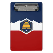 Mini Porte-bloc Mini clipboard with new flag of Utah, USA (Devant)